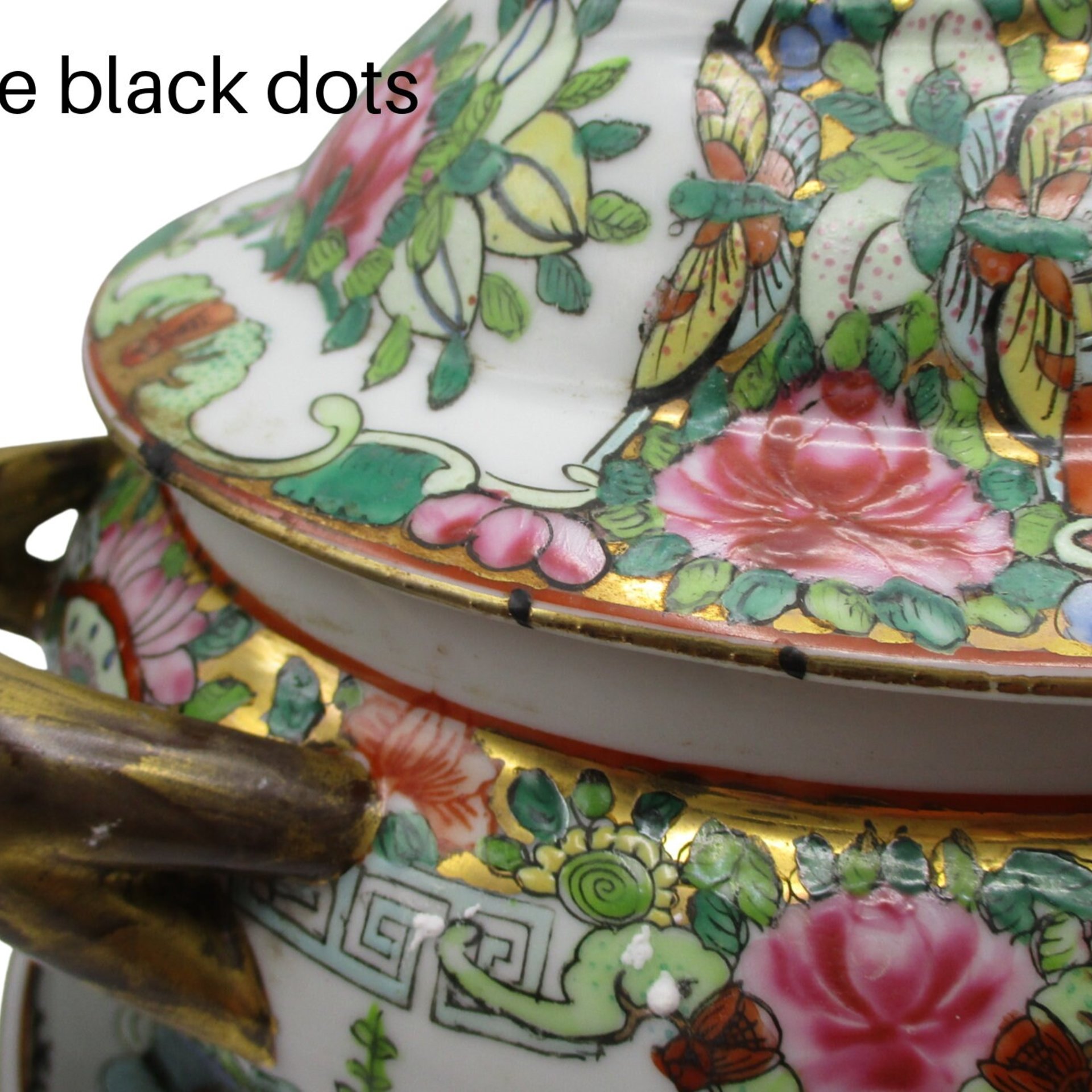 Antique Asian Tureen, Large, Lidded with Meat Platter, Geisha Design, Gold Handles, Soup Server, Beautiful, Late 1800s, Wedding Gift