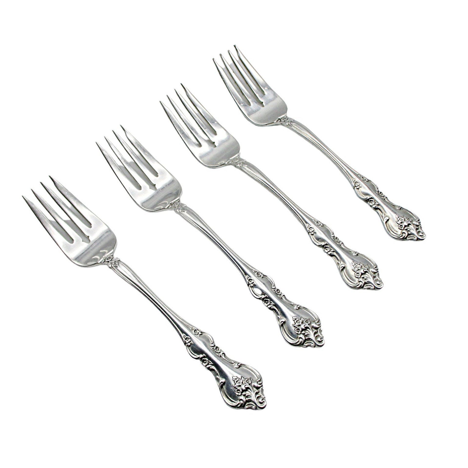 International Silver Orleans Replacement Pieces, Silver Plate, Salad Forks, Dinner Forks, Teaspoons, Dinner Knives, Multiple Sets Avail