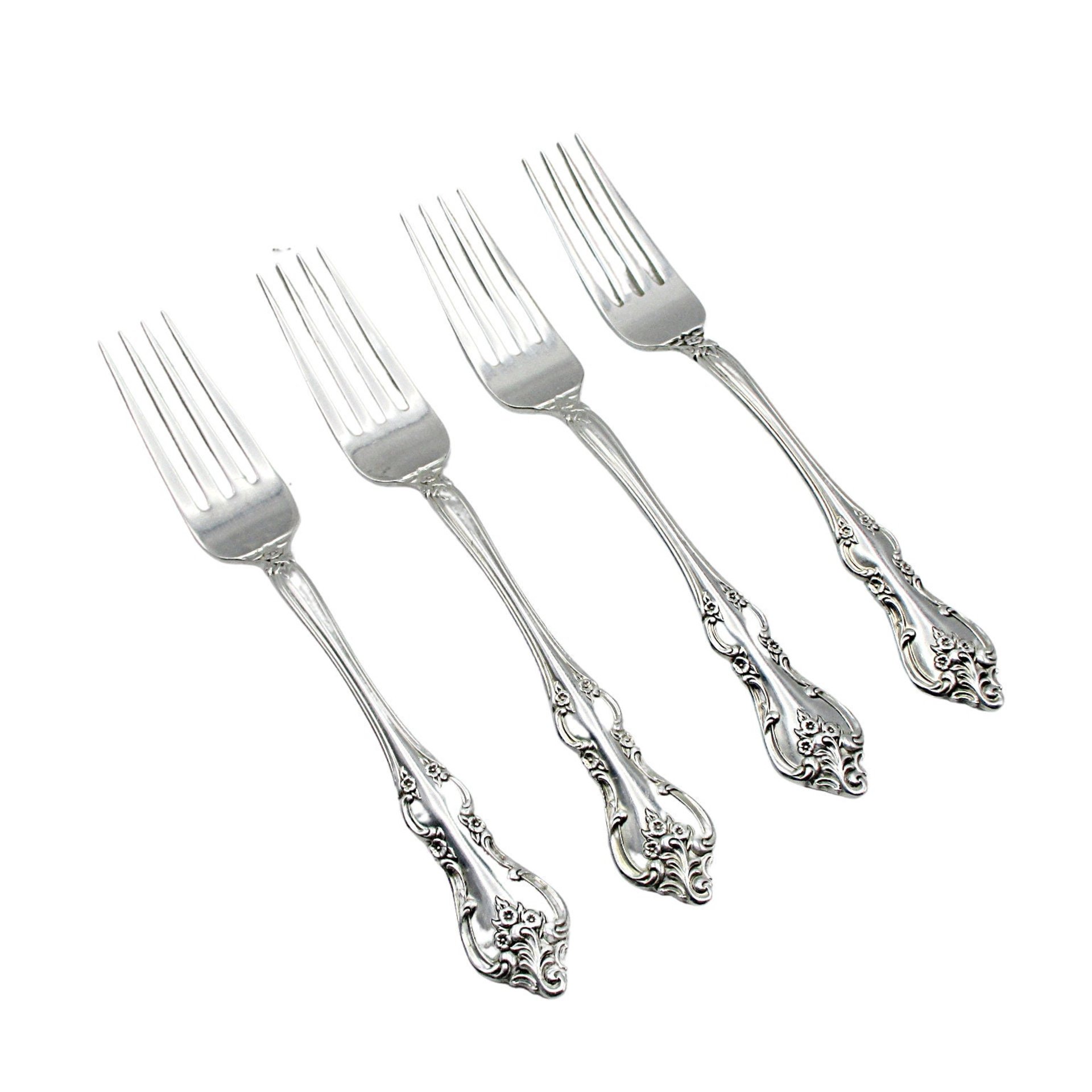 International Silver Orleans Replacement Pieces, Silver Plate, Salad Forks, Dinner Forks, Teaspoons, Dinner Knives, Multiple Sets Avail