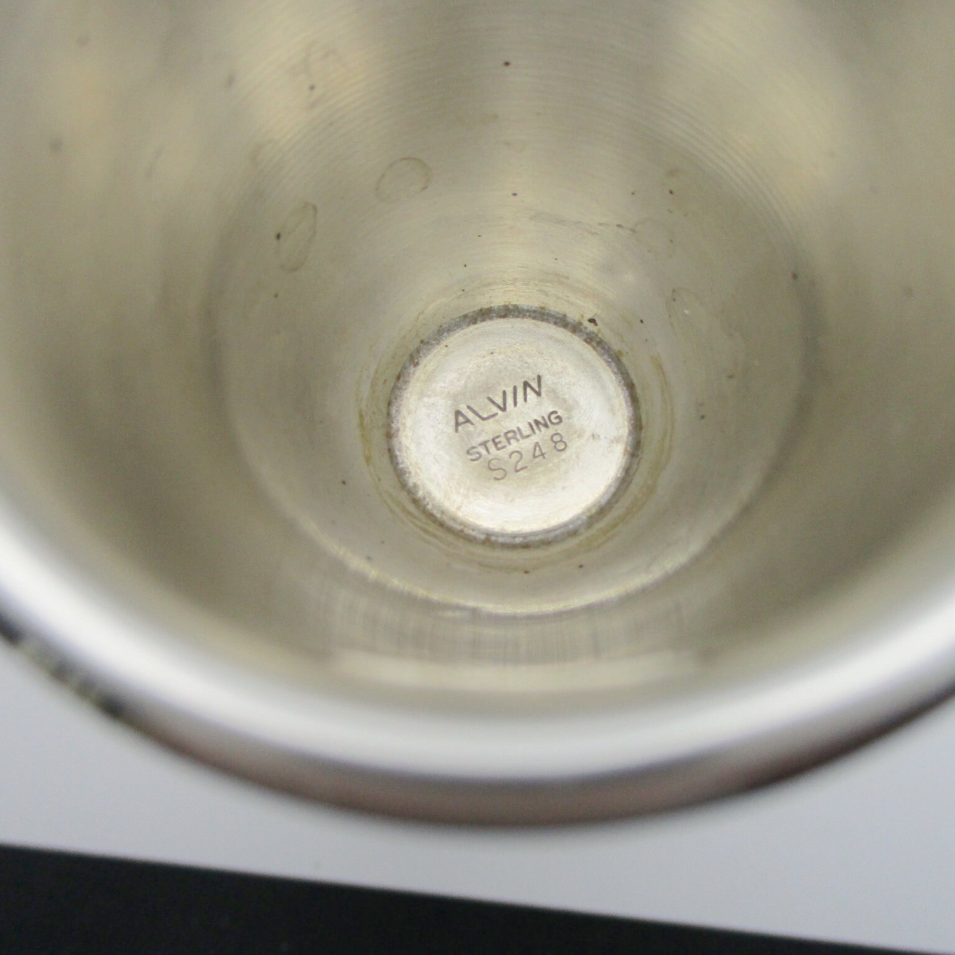 Sterling Silver Double Jigger, Alvin Sterling Silver, Barware, Bar Tools, Wonderful Condition, Wedding Gift