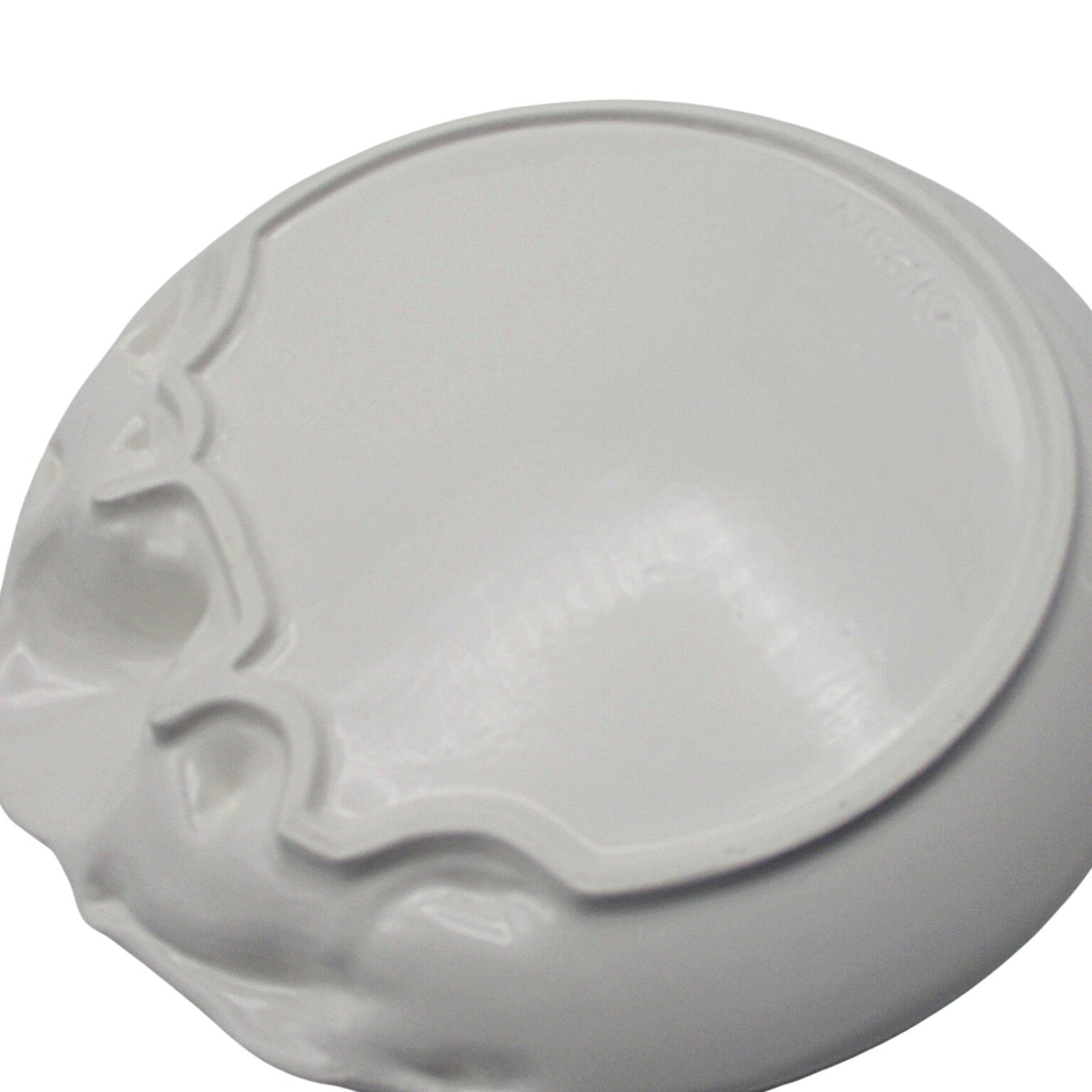 Seafood Plates, Set of 6, Beach or Tropical Decor, White, Deep Relief, Japan