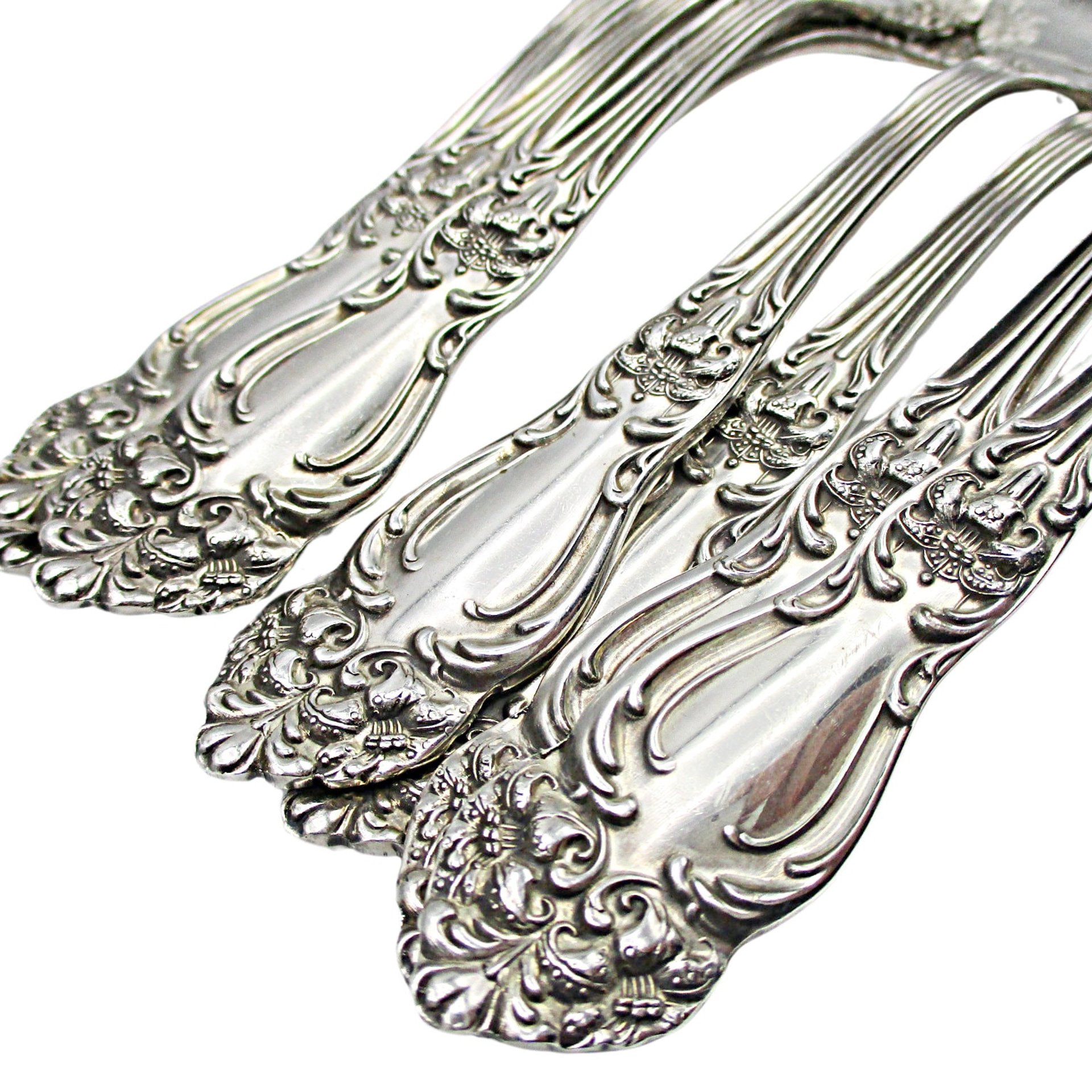 Reed and Barton Festivity aka Tiger Lily Silver Plate Flatware, Service for 8, or a Hostess Set, or Extra Teaspoons