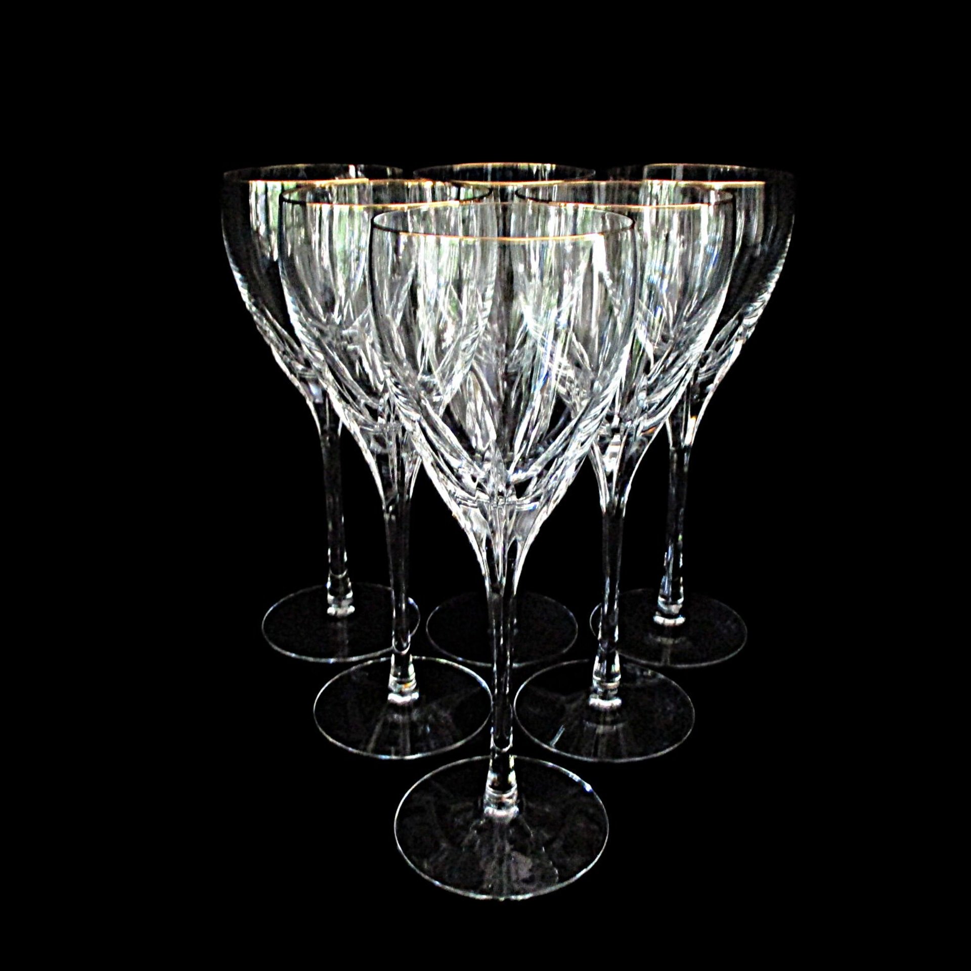 Lenox Firelight Gold Set of 6, Wine Glasses, Replacement Stemware, Excellent Condition, Wedding Gift