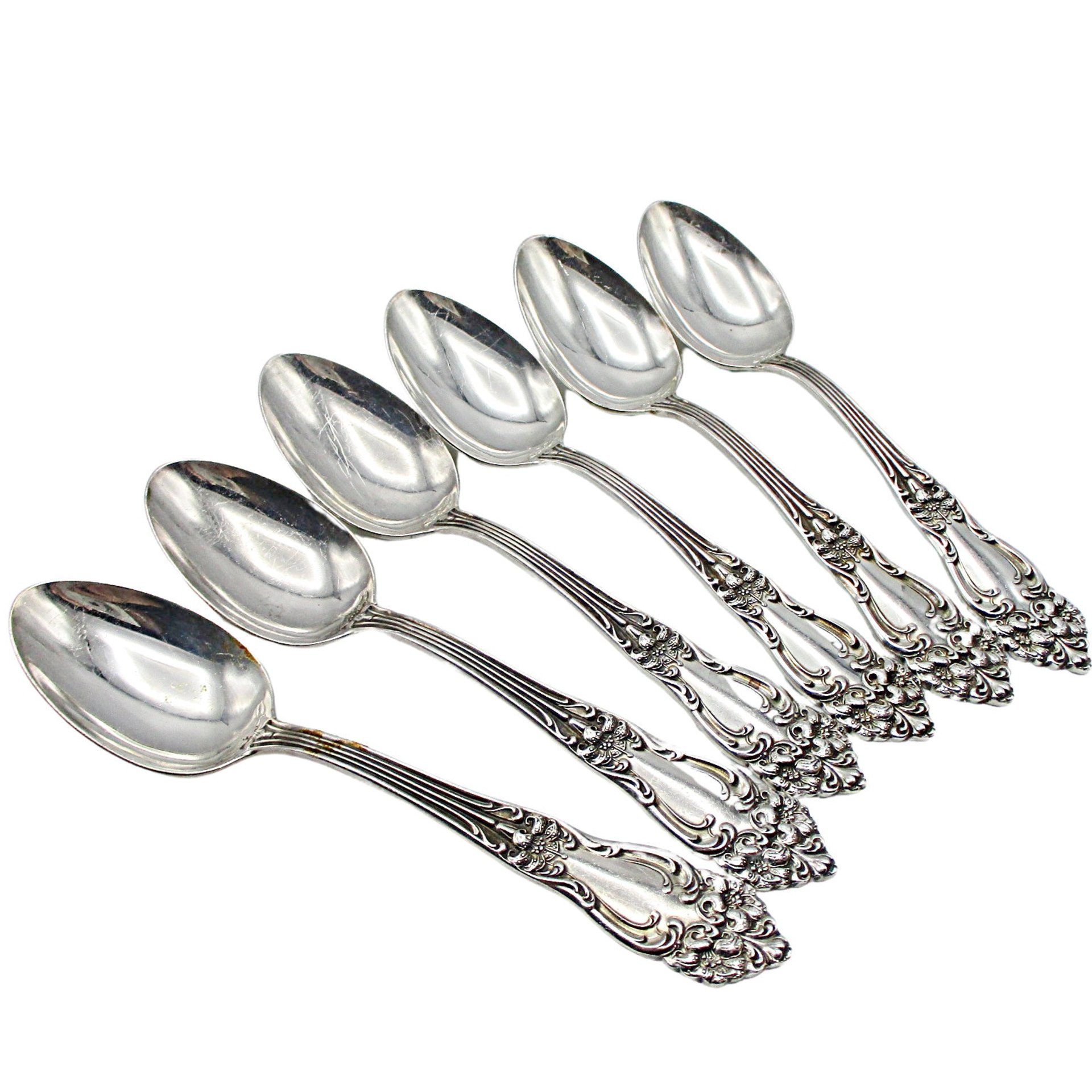 Reed and Barton Festivity aka Tiger Lily Silver Plate Flatware, Service for 8, or a Hostess Set, or Extra Teaspoons