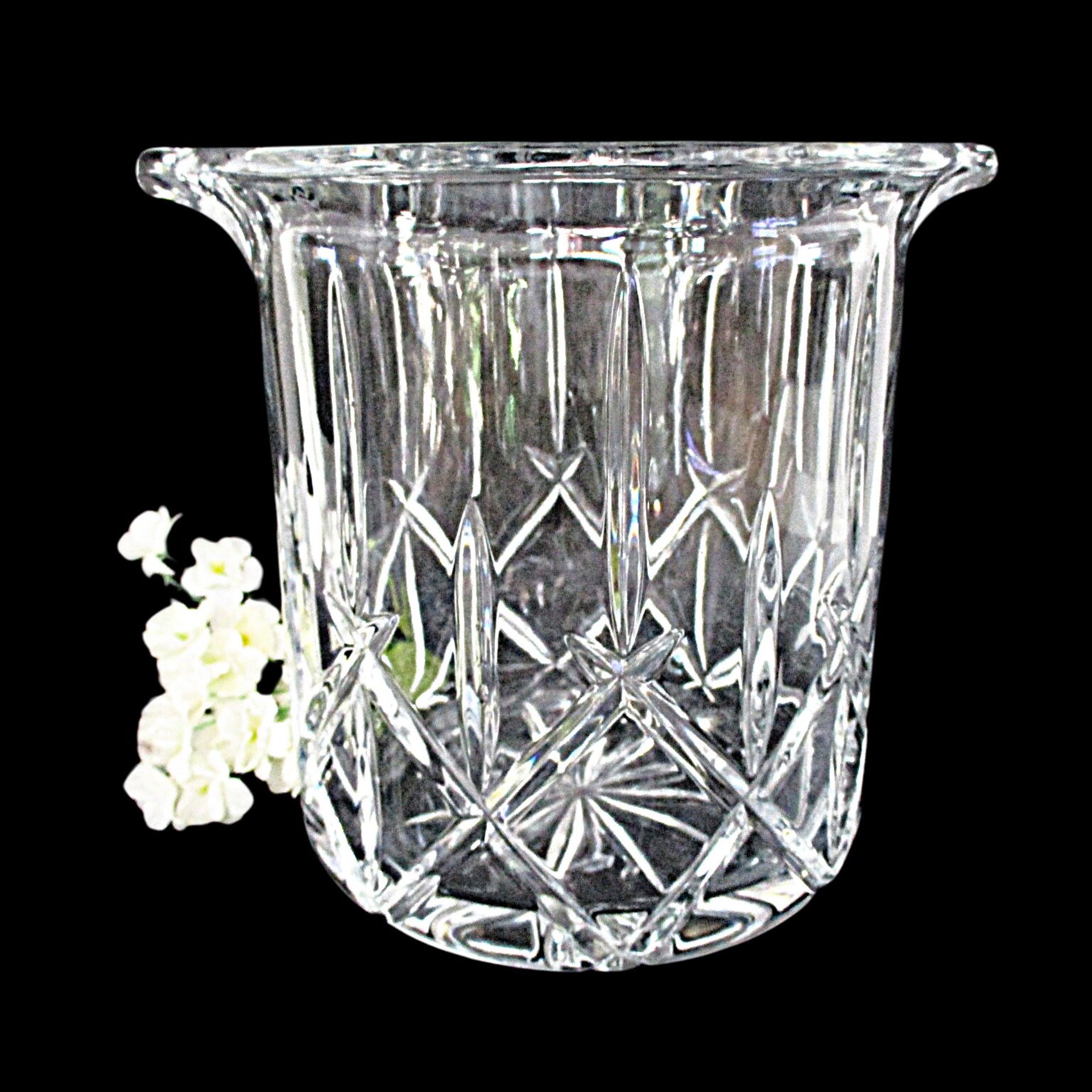 Gorham Lady Anne Champagne or Ice Bucket, Excellent Condition, Elegant Deep Cuts, Heavy, Wedding or Anniversary Gift, Crystal Barware