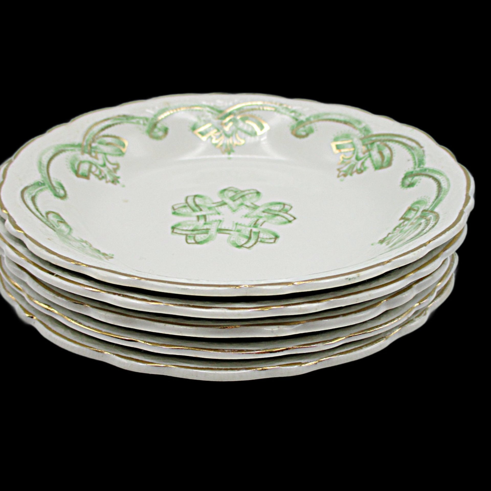 Johnson Bros Rolland Fruit Bowls, Set of 4, Green Pattern, Green Irish Look, Other Piece Types Available, Made in England