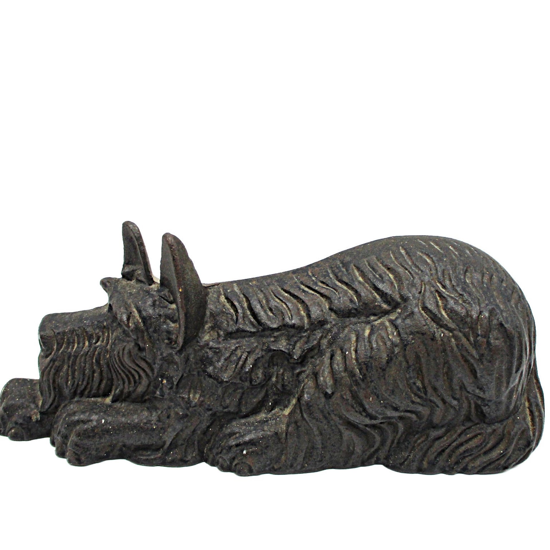 Cast Iron Door Stop, Scottish Terrier, Scottie Doorstop, Black, Gift for Scottie Lover, 11 Inches Long