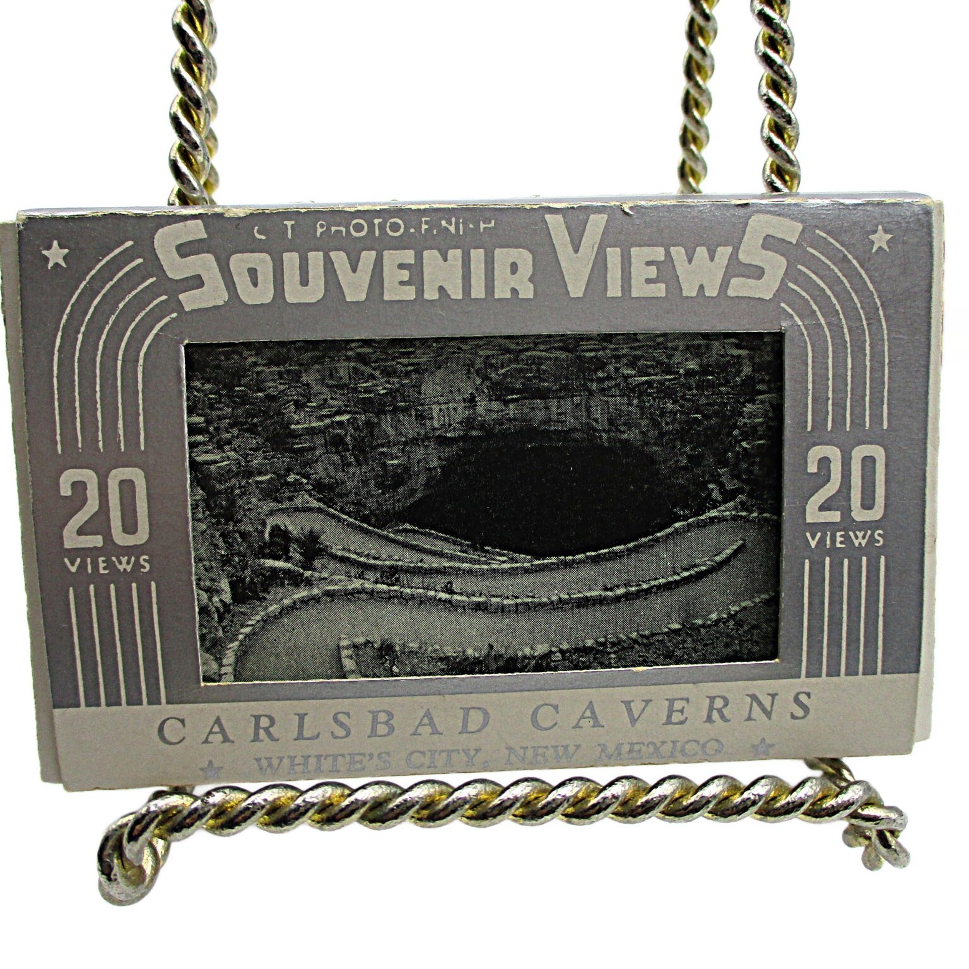 Miniature Photograph Packets for Mailing, Souvenir Travel Mini Photos, New Hamphire, Parliament, Carlsbad Caverns, Black Hills SD, 1930s