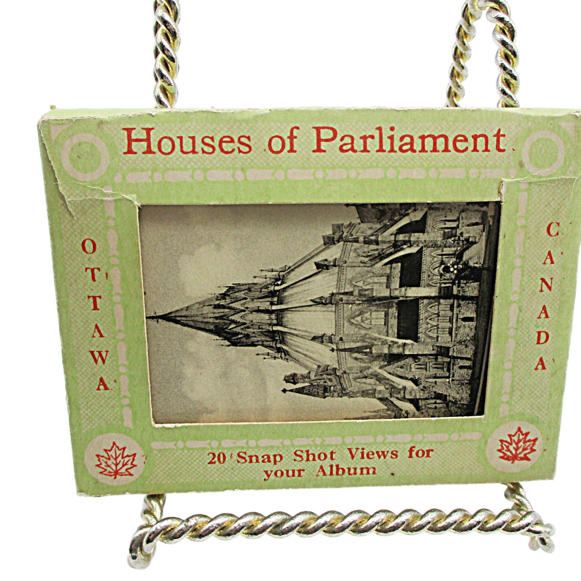 Miniature Photograph Packets for Mailing, Souvenir Travel Mini Photos, New Hamphire, Parliament, Carlsbad Caverns, Black Hills SD, 1930s