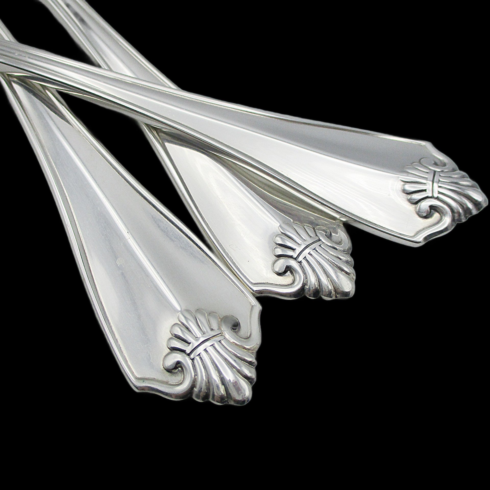 King James Silver Plate 3 Dinner Forks, Oneida, Silverware Flatware Replacement Pieces, Excellent Condition