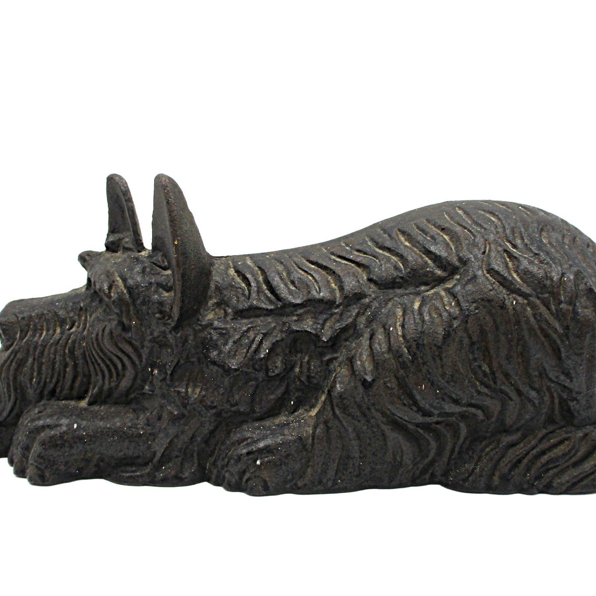 Cast Iron Door Stop, Scottish Terrier, Scottie Doorstop, Black, Gift for Scottie Lover, 11 Inches Long