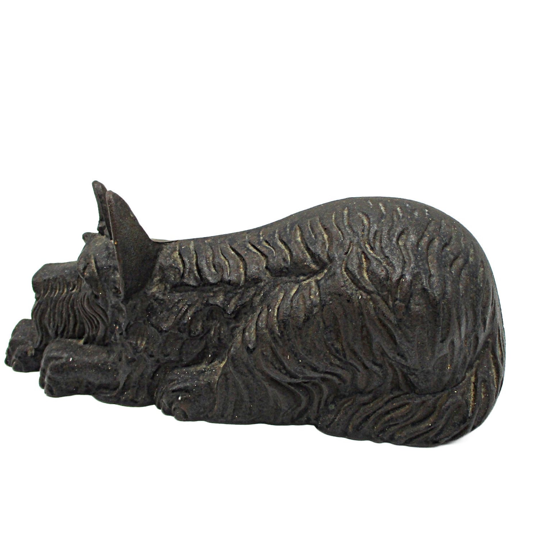 Cast Iron Door Stop, Scottish Terrier, Scottie Doorstop, Black, Gift for Scottie Lover, 11 Inches Long