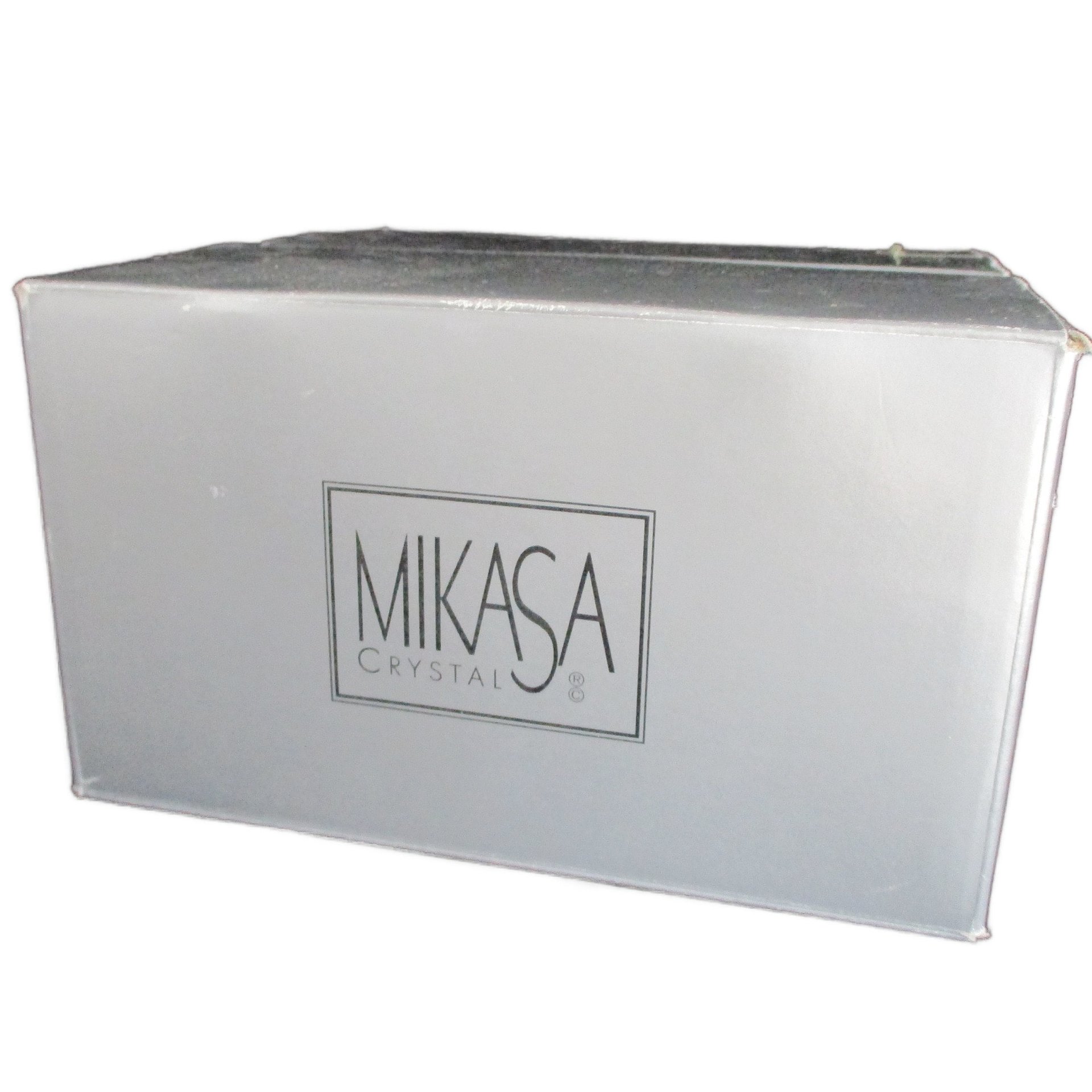 Double Old Fashioneds, Mikasa Uptown, Set of 4, Original Box, Whiskey Bourbon Glasses, Crystal Barware, Excellent Condition, Wedding Gift