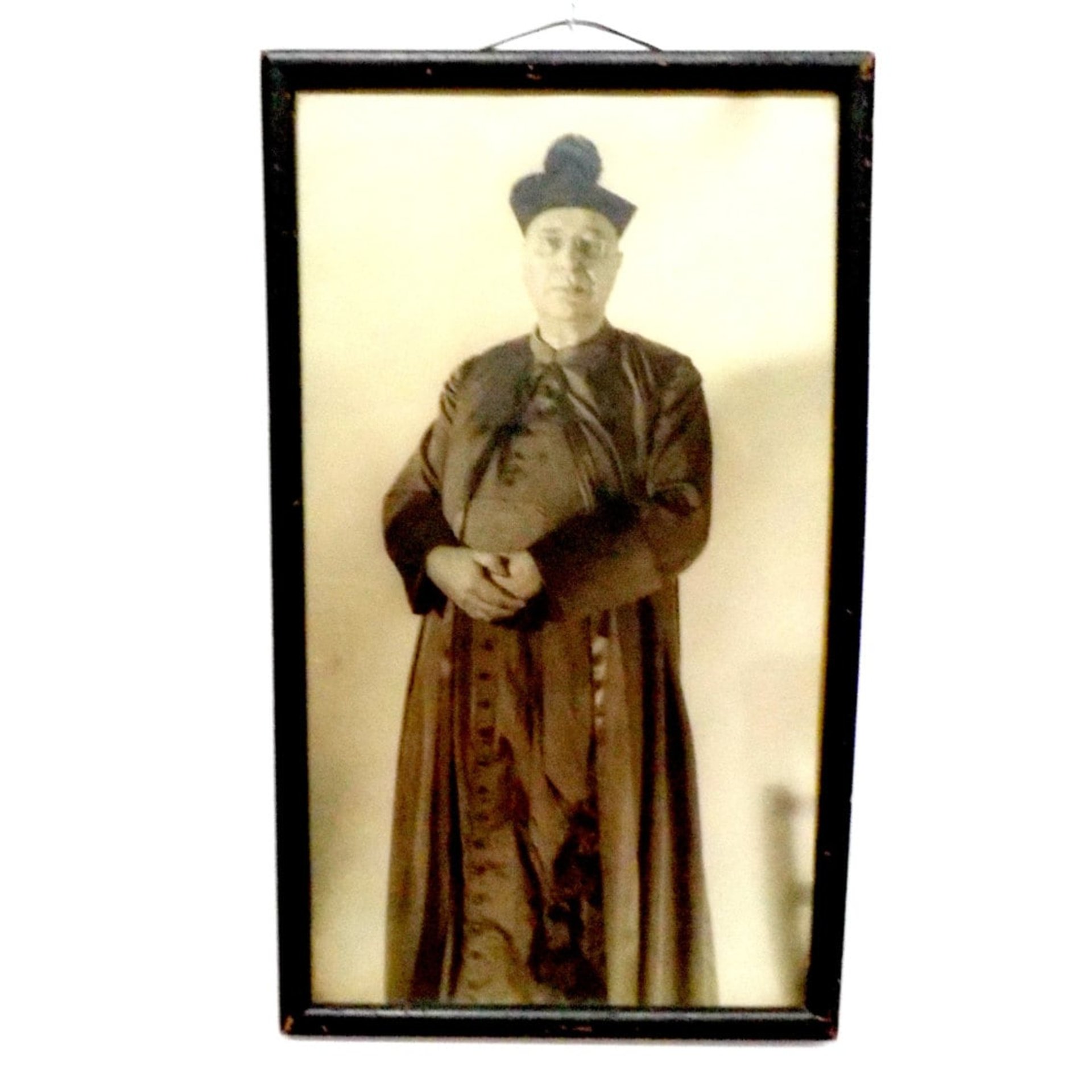 Religious Priest, Catholic Priest, Framed Picture Catholic Priest, Catholic School, 1930s, Old Portrait of Priest, Make Offer
