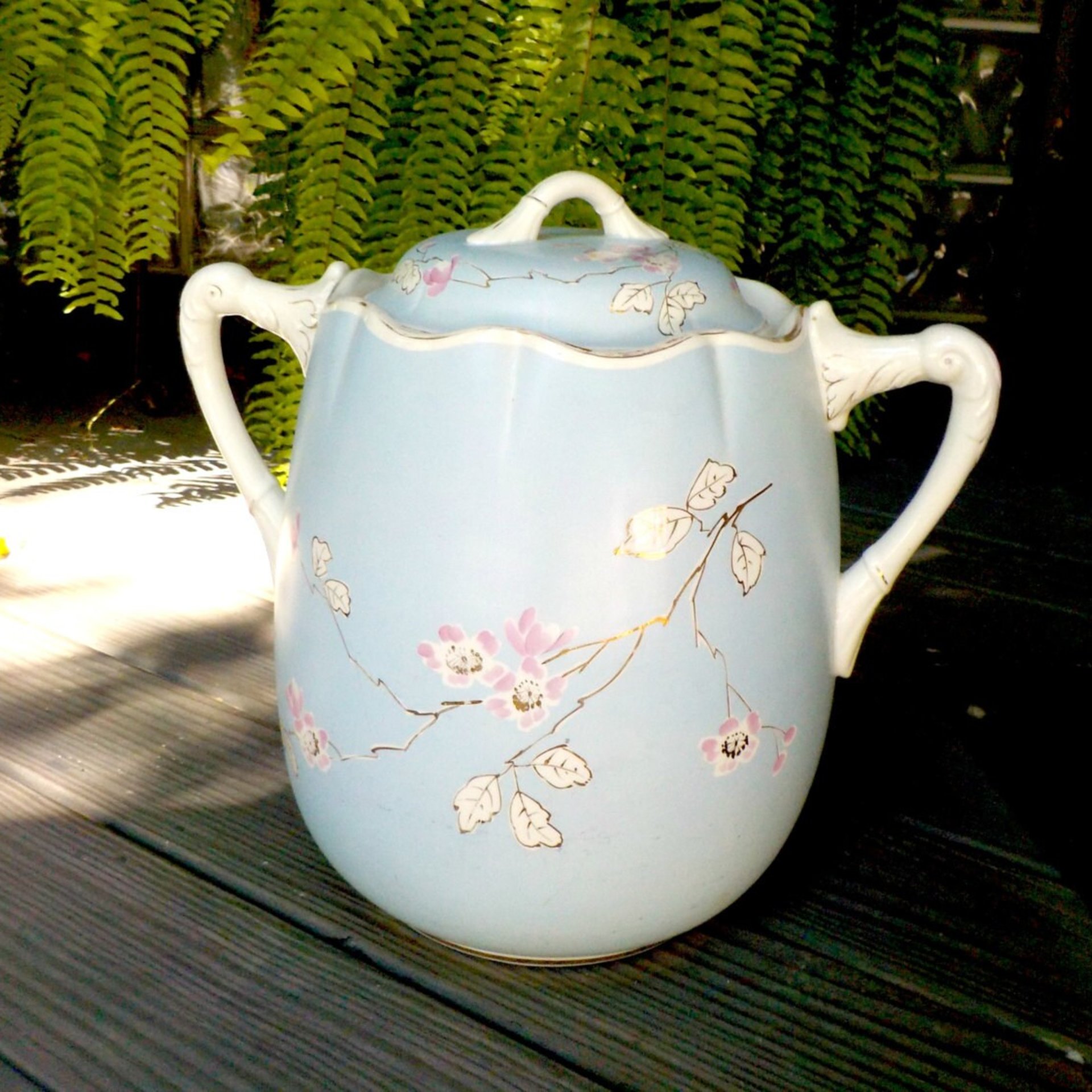 Lotta Pottery, c.1865, Large Water Container, Lidded Water Jug, Barrel, Water Container Rare Lotta Bath Set, Antique Pottery, Rare