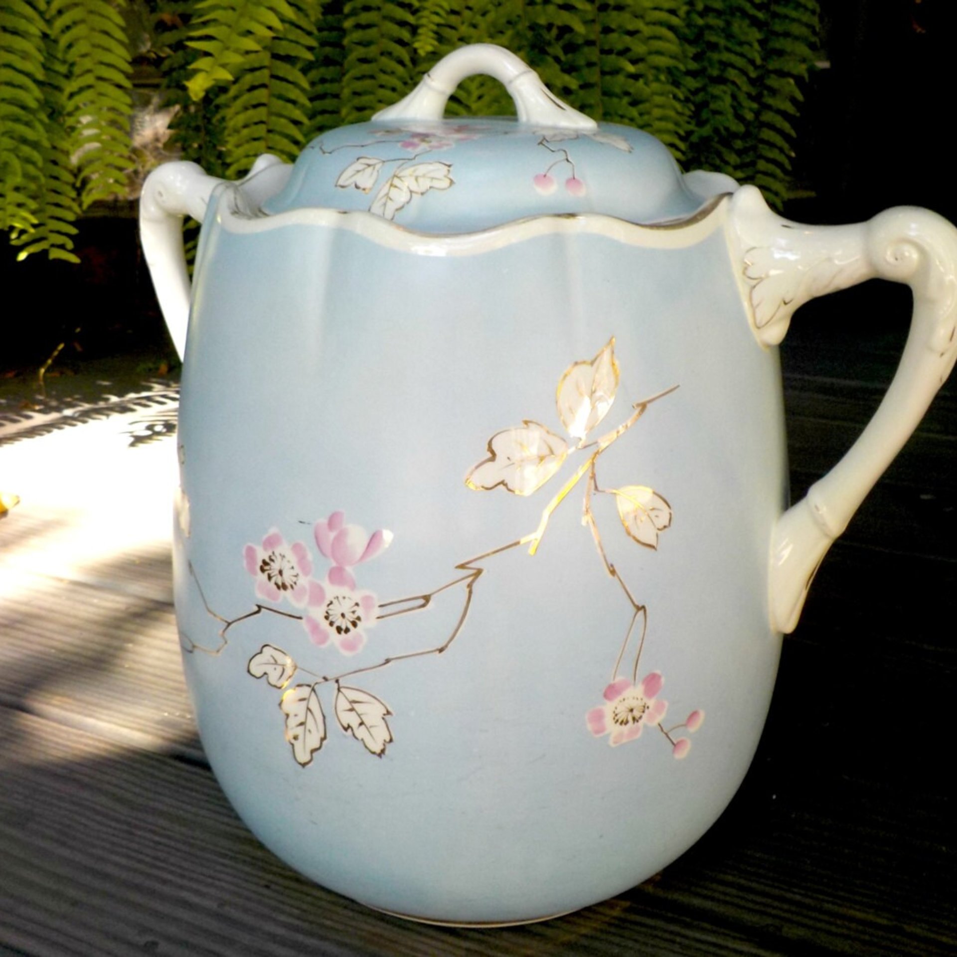 Lotta Pottery, c.1865, Large Water Container, Lidded Water Jug, Barrel, Water Container Rare Lotta Bath Set, Antique Pottery, Rare