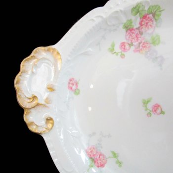 Antique Limoges Platter, Jean Pouyat, JPL Limoges, Pink Peonies, Pink Floral Limoges, Limoges Serving Platter, Vintage Gifts