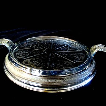 Vintage Fire King Hot Plate or Trivet, Clear Glass, Round Embossed Design, Modern Farmhouse Kitchen, Vintage Gifts