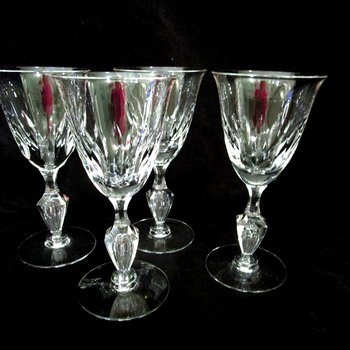 Set of 4 Tiffin Ashland Wine Glasses, Tiffin Franciscan Ashland Pattern, 1960s, Wedding Gift, Excellent Condition, Vintage Gifts