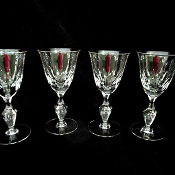 Set of 4 Tiffin Ashland Wine Glasses, Tiffin Franciscan Ashland Pattern, 1960s, Wedding Gift, Excellent Condition, Vintage Gifts