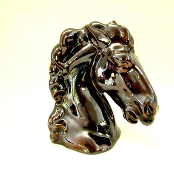 Horse Head Bookend Book End, Single Horse Head Bookend, Stallion Statue, Large Horse Bookend, Mid Century Bookend Horse Lover, Make Offer
