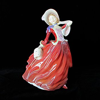 Royal Doulton Figurine, Autumn Breezes, Retired, Made in England