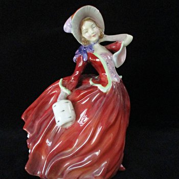 Royal Doulton Figurine, Autumn Breezes, Retired, Made in England