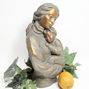 Alice Heath, Alva Museum Replica, Sculpture, Mother and Child, Large Gift for New Mother