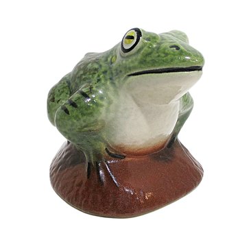 Frog Statue, Garden Decor, Clay Frog, Yard Art, Gift for Frog Lover