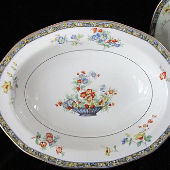 Antique Theodore Haviland Montreux China, Serving Bowl and Platter, Limoges France, Completer Pieces, Wedding Gift, 1920s