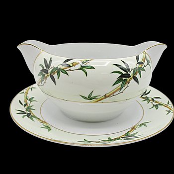 Kent China, Bali Hai, Gravy Boat, Underplate, Tropical Mid Century Dinnerware, Completer or Replacement Pieces, Excellent Condition, Japan