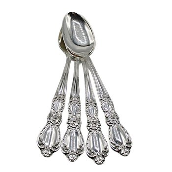 Teaspoons Roger Bro Heritage Silver Plate , Set of 4, Flatware Silverware, Replacement Pieces, 2 Sets Available