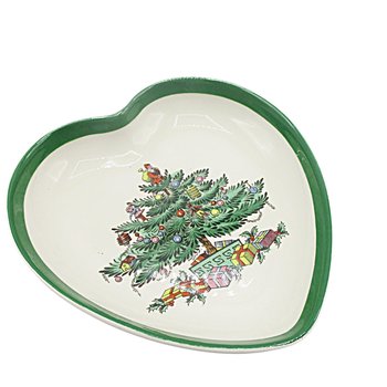 Spode Christmas Tree Trinket or Jewelry Ring Dish, Gift for Teacher, Hostess Gift, Great Condition