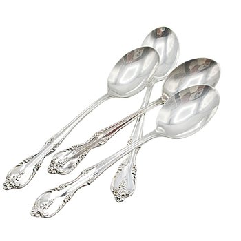 Rogers Southern Splendor, Tablespoons, Set of 4, Silver Plate Silverware, Replacement Pieces