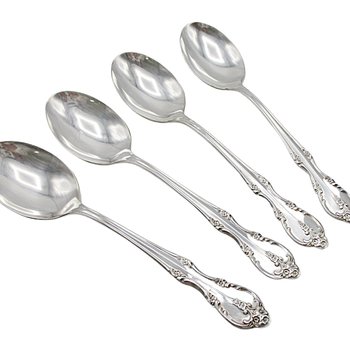 Rogers Southern Splendor, Tablespoons, Set of 4, Silver Plate Silverware, Replacement Pieces
