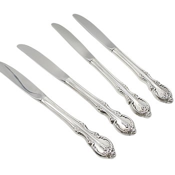 Rogers Southern Splendor, Dinner Knives, Set of 4, Silver Plate Silverware, Replacement Pieces