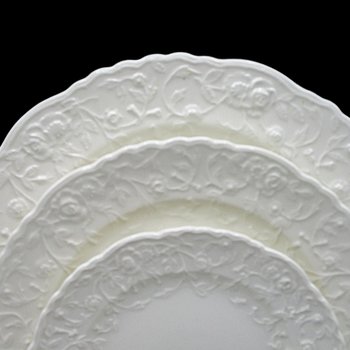 Pope Gosser, Rose Point China by Stuebenville, Place Settings and Replacement Pieces, Your Choice, Creamy White, Deeply Embossed Florals