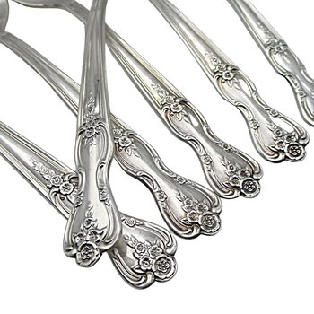Rogers Magnolia Inspiration Flatware, Replacement Pieces, Silver Plate, Forks, Knives, Teaspoons and Gumbo Spoons, Salad Forks, Your Choice