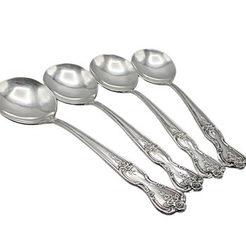 Rogers Magnolia Inspiration Flatware, Replacement Pieces, Silver Plate, Forks, Knives, Teaspoons and Gumbo Spoons, Salad Forks, Your Choice
