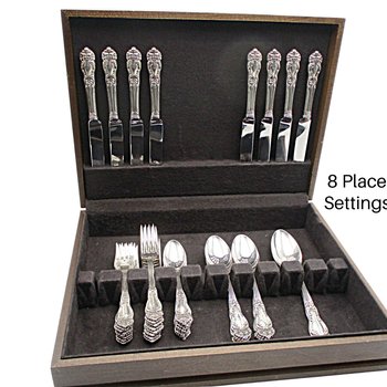 Reed and Barton Festivity aka Tiger Lily Silver Plate Flatware, Service for 8, or a Hostess Set, or Extra Teaspoons