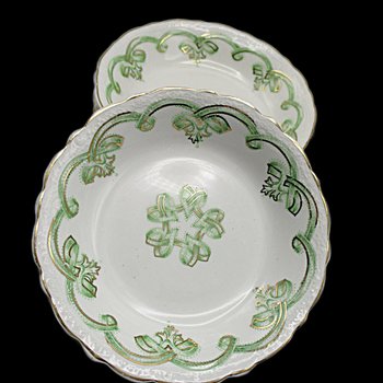 Johnson Bros Rolland Fruit Bowls, Set of 4, Green Pattern, Green Irish Look, Other Piece Types Available, Made in England