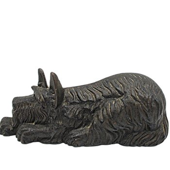 Cast Iron Door Stop, Scottish Terrier, Scottie Doorstop, Black, Gift for Scottie Lover, 11 Inches Long