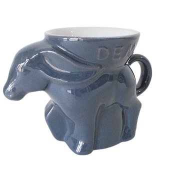 Frankoma Political Mug, Democratic Donkey, DEM, Election Mug, Blue Tone Mug, Democratic Party Mug, Frankoma Pottery