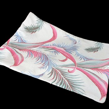 Bark Cloth Pillow Cover, 25in X 19in, Standard Bed Pillow Size, End Slip In Opening, Tropical Old Hawaii Decor, Pillowcase, 1960s