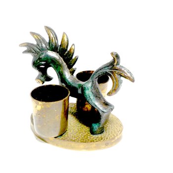 Horse Candle Holder, Mid Century Modern, Walter Bosse Style, Made in Israel, Vintage Gifts, Make Offer